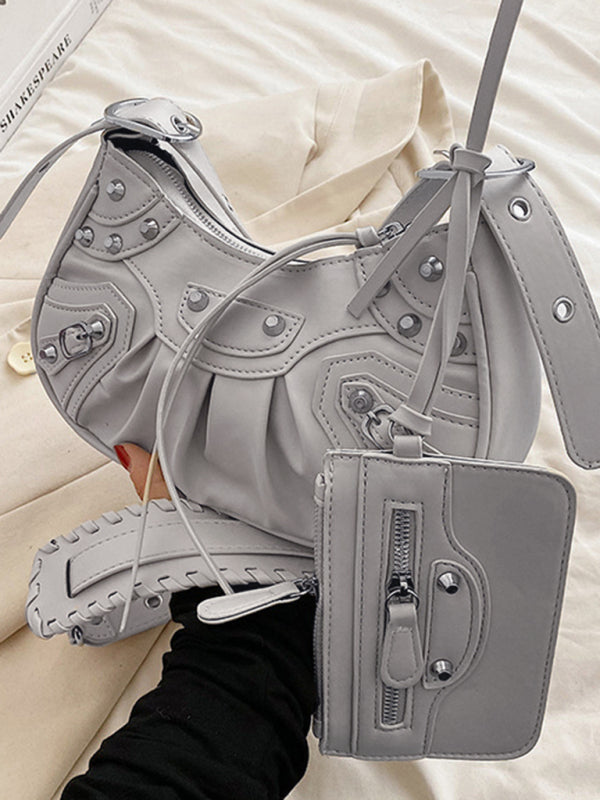 Heavy Industry Pleated Shoulder Underarm Bag Messenger Bag