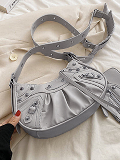 Heavy Industry Pleated Shoulder Underarm Bag Messenger Bag