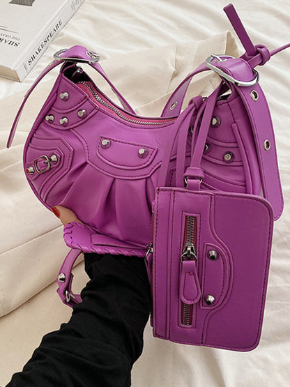 Heavy Industry Pleated Shoulder Underarm Bag Messenger Bag
