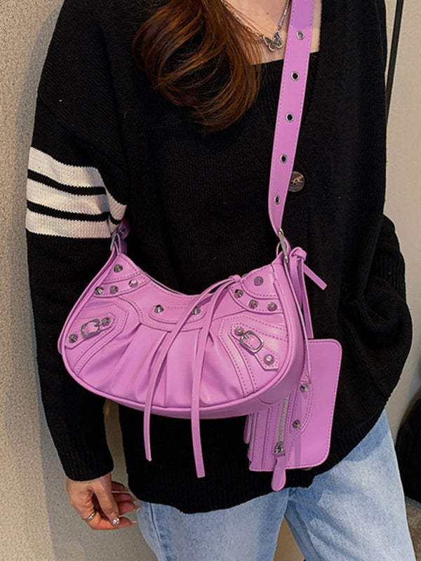 Heavy Industry Pleated Shoulder Underarm Bag Messenger Bag