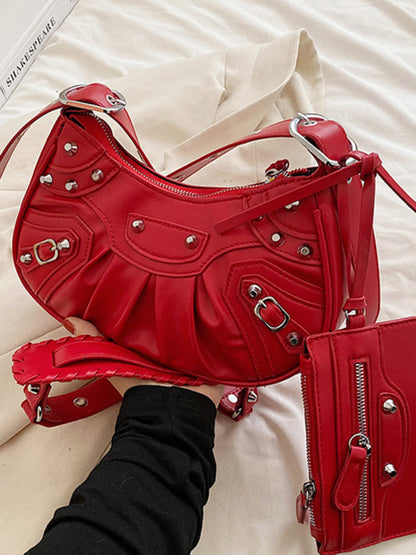 Heavy Industry Pleated Shoulder Underarm Bag Messenger Bag